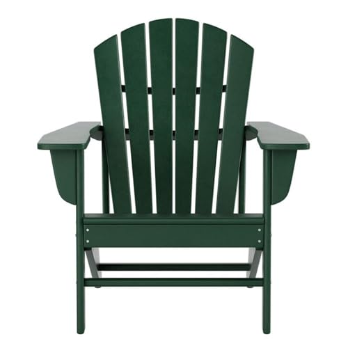 Afuera Living Portside Classic Outdoor Adirondack Chair Set of 4 Green