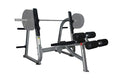 Fitness First Decline Bench Press with Olympic Weight Plate Storage Silver
