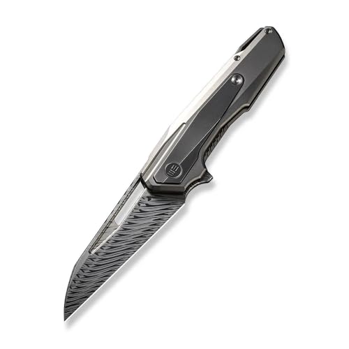 WE Maciej Torbé WE23012B-DS1 Polished Bead Blasted Titanium Handle with Gray Inlay Black