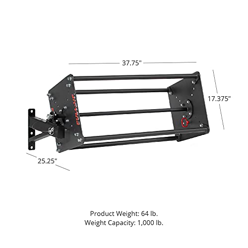 Titan Fitness TITAN Series Rack-Mounted Revolving Pull-Up System Black