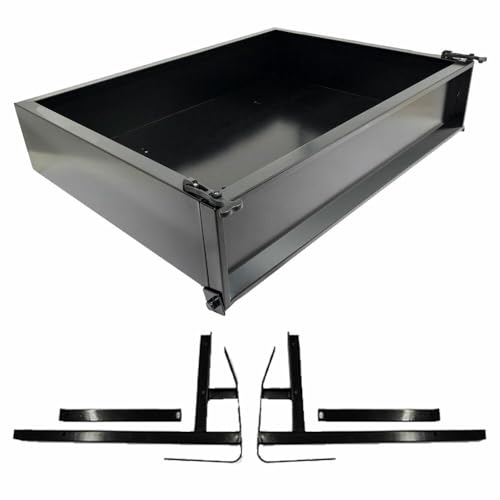 Performance Plus Carts EZGO TXT Golf Cart Steel Cargo Box Kit Black | Compatible with 1994.5-Up Models