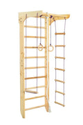 Generic Wooden Sport Swedish Ladder with Pull Up Bar - Fixed Pull Up Bar