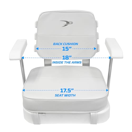 Wise Ladder Back Helm Chair with Adjustable Height Pedestal and Seat Slide White
