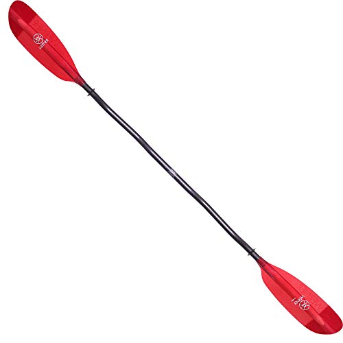 Werner Camano Fiberglass Touring Sea Kayak Paddle Red