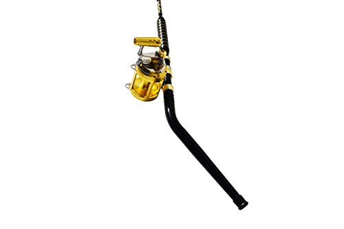 EAT MY TACKLE 50 Wide 2 Speed Reel with 80-100 lb Bent Butt Tournament Rod Blue