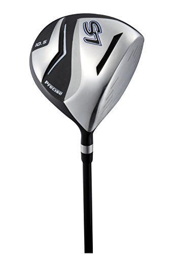 PRECISE Men's Complete Golf Club Package Set With Titanium Driver, Fairway Woods, Hybrid, Irons, Putter, Stand Bag, 4 H/C's Blue
