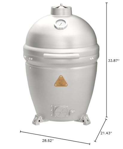 Blaze Outdoor Products 20-Inch Cast Aluminum Kamado Grill Silver