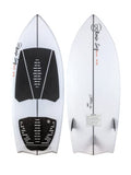 Ronix Flyweight Bat Tail Wakesurf Board Glacier White / Red