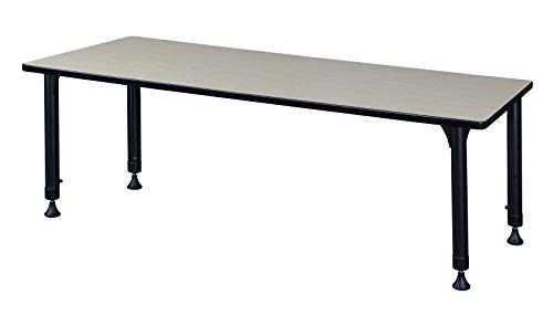 Regency Kitt Height Adjustable Classroom Table 66" x 30" Light Maple