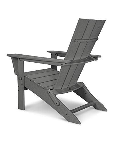 Polywood Quattro 5-Piece Adirondack Chair Conversation Set Green