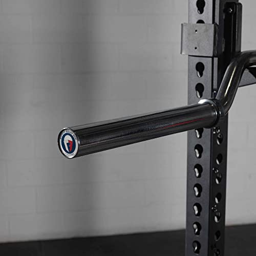 Titan Fitness Rackable Safety Squat Olympic Bar 1,500 LB Shoulder and Arm Pads Balanced Camber Design