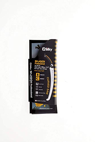 Silky Professional Curved Landscaping Hand Saw Sugoi 360mm Yellow (Pack of 5)