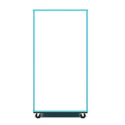 Tot Mate Mobile 60" Bookshelf with Whiteboard Back Ocean