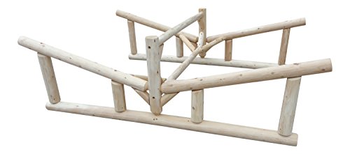 Log Kayak Rack 2-Place Canoe & Kayak Storage Rack Natural