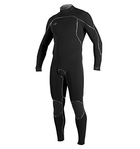 O'Neill Wetsuits Men's Psycho One 4/3mm Back Zip Full Wetsuit Black/Black