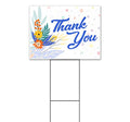 TampaPrinting Thank You Yard Sign 18" x 24" with Metal Step Stake