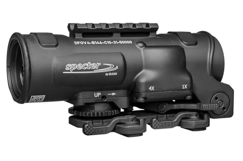 Elcan Specter DR Dual Role Optical Sight 1x/4 with 3MOA XOPTEK Micro Reflex Sight Black