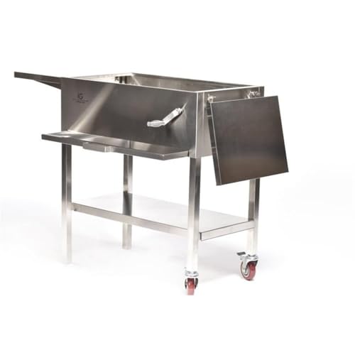 IG Charcoal BBQ IG693247 Stainless Steel Barbeque Grill Silver