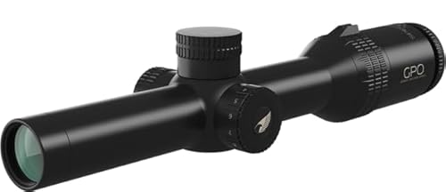 GPO German Precision Optics Spectra 6X Rifle Scope 1-6x24mm 30mm Tube SFP G4i Reticle Black