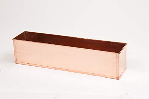 Windowbox 48" Copper Window Box Liner Copper