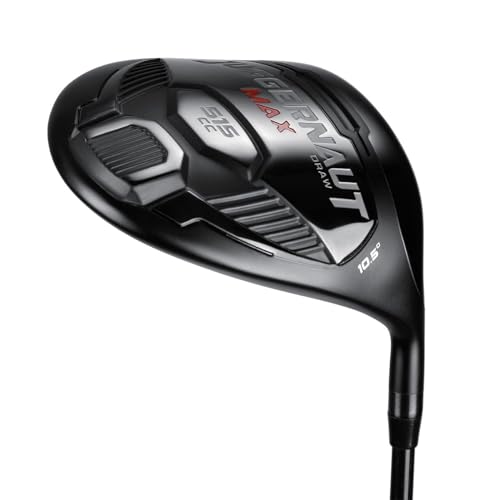 JUGGERNAUT Max Draw 10.5 Degree Right Handed Offset Golf Driver for Men Senior Flex Black