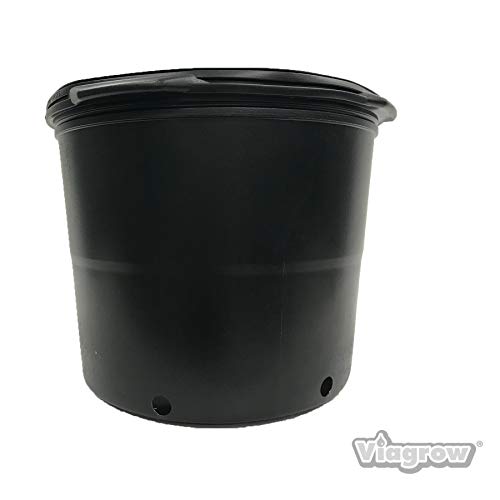 Viagrow Nursery Pots #7 Series Pallet 6.06 Gal Black (1,440 per pallet)