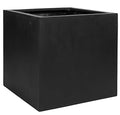 Pottery Pots Block XL Fiberstone Planter Extra Large 24 Inch Tall Black