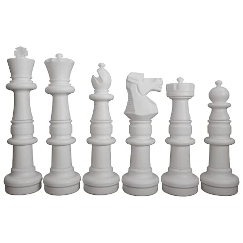 MegaChess 37 Inch Plastic Giant Chess Set with Commercial Grade Roll-Up Chessboard
