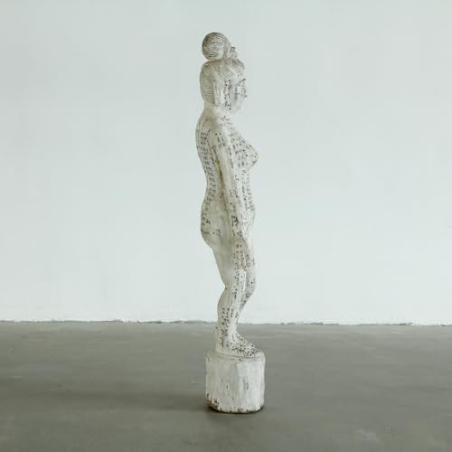 Artissance Acupuncture Female Figure Model Antique White 40" H