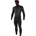 O'NEILL Psycho Tech 5.5/4mm Hooded Chest-Zip Full Wetsuit - Men's Black/Black