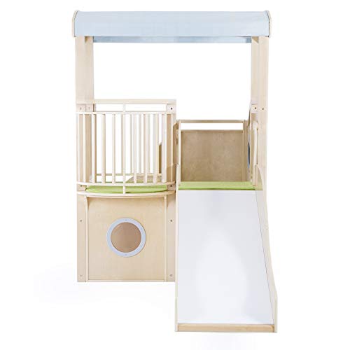 Guidecraft City Toddler Loft Wooden Climber Activity Center White Natural