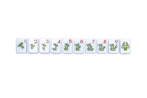 Southern Sparrow Chinoiserie Mahjong Tiles 160 Handpainted Breezy Blue