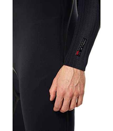 O'Neill Hyperfreak Fire + Back Zip Fullsuit Black/Black LT (6'2"-6'4", 180-200 lbs) - A00-Black-Black