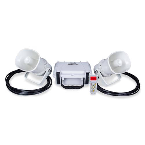 FOXPRO Snow Pro Electronic Snow Goose Game Call with 2 External Speakers and Remote White