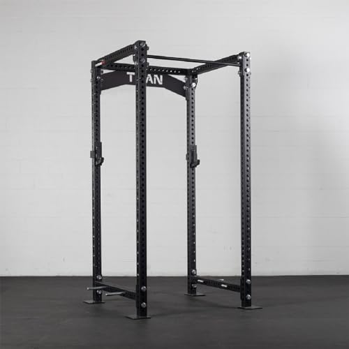 Titan Fitness 90" Black Bolt-Down Power Rack 2000 LB Capacity