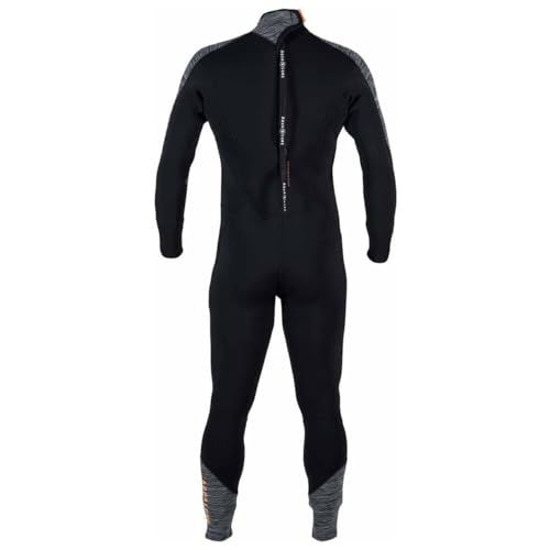 Aqua Lung Aquaflex 5mm Wetsuit Men Large Gray Orange