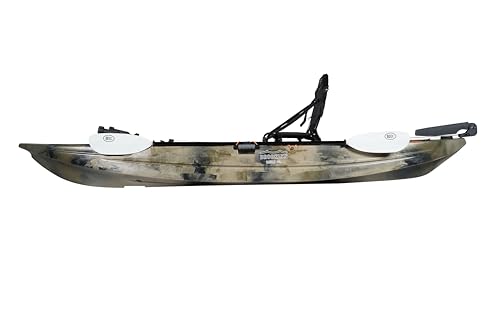 BKC Brooklyn 11.5 Pro Single Kayak 11-Foot 8 inch Sit On Top Fishing Kayak CAMO