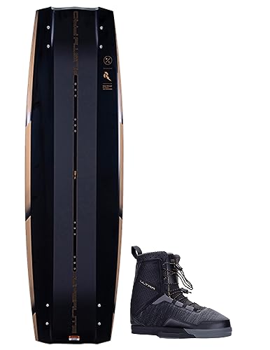 Hyperlite Rusty Pro Men's Wakeboard 143 with Ultra Bindings Black/Gold 143cm