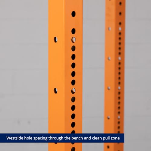 Titan Fitness X-3 Series 80" Orange Bolt-Down Power Rack