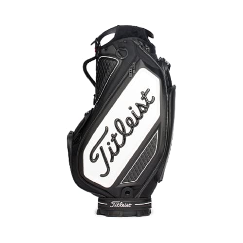 Titleist Golf Jet Black Collection Tour Cart Bag Black/White