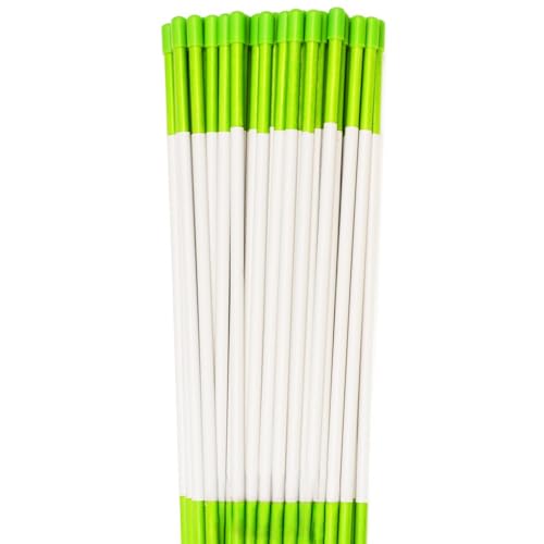 StakeMakers Driveway Markers Green 1000 Pack 4' x 5/16" Reflective Snow Plow Stakes