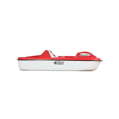 Pelican Adjustable 5 Seat Pedal Boat Monaco Red/White