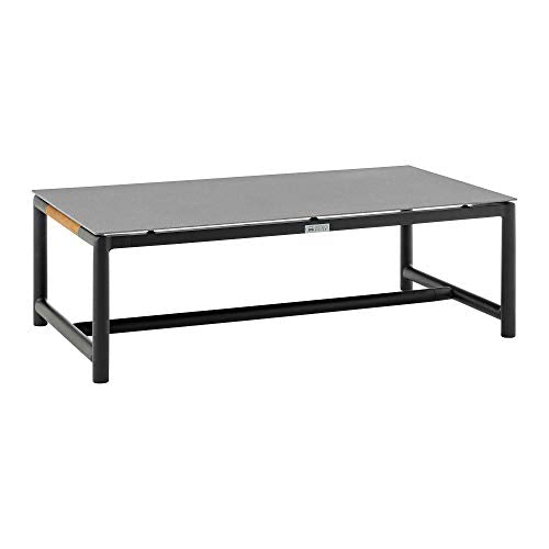 Armen Living Royal Modern Outdoor Patio Conversation Set 4 Piece Black