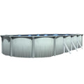 Lake Effect Pools Aqua Brook Oval Above-Ground Swimming Pool 18' x 33' with 25 Gauge Liner & Skimmer
