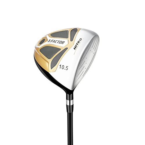 Nitro Golf X Factor 13 Piece Golf Set All Graphite Men's Right Handed Gold/Silver
