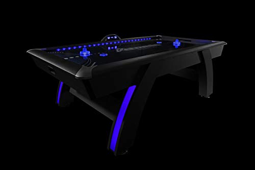 Atomic 90” Indiglo LED Light Up Arcade Air Powered Hockey Table Grey