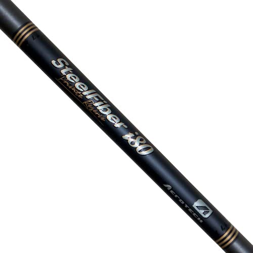 Aerotech SteelFiber Black Label Private Reserve i80 Iron Shafts - Set of 8 Shafts, .370 Parallel Tip (Regular - F3)