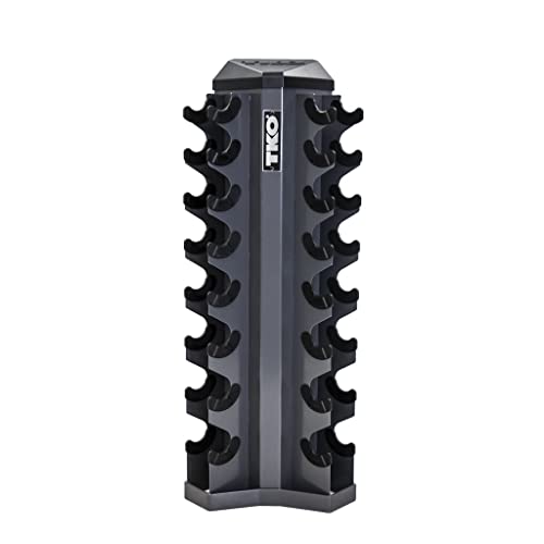 TKO 8 Pr. Vertical Dumbbell Rack Gray