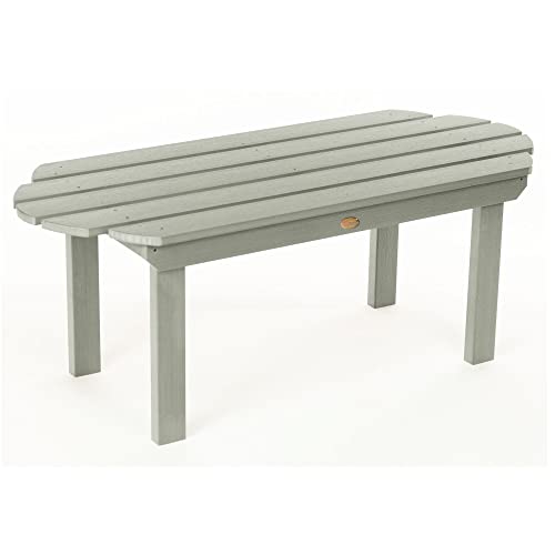 Highwood Classic Westport Adirondack 3-Piece Set, 2 Chairs & Coffee Table, Eucalyptus