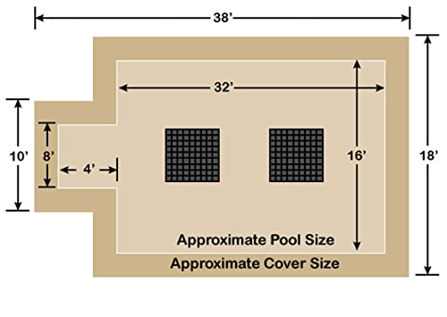 Loop-Loc Ultra-Loc III Solid In-Ground Pool Safety Cover Tan